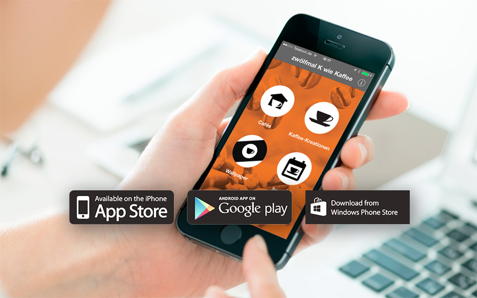 Smartphone App für iOS, Android und Windows